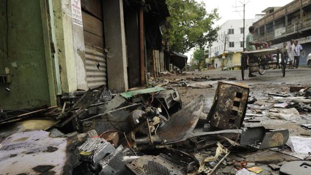 Basirhat in West Bengal has remained tense following a communal flare up. (HT Photo) Basirhat in West Bengal has remained tense following a communal flare up. (HT Photo)