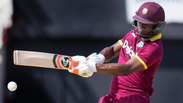 West Indies won the toss and opted to bat in the fifth and final ODI. Opener Evin Lewis was the first batsman to be dismissed on Thursday when on 9 in the ninth over. (AFP) West Indies won the toss and opted to bat in the fifth and final ODI. Opener Evin Lewis was the first batsman to be dismissed on Thursday when on 9 in the ninth over. (AFP)