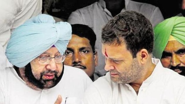 Punjab chief minister Captain Amarinder Singh and (right) Congress vice-president Rahul Gandhi. (HT File Photo) Punjab chief minister Captain Amarinder Singh and (right) Congress vice-president Rahul Gandhi. (HT File Photo)