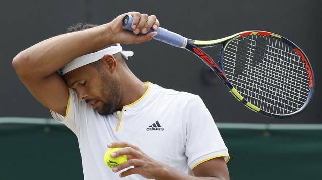 Sam Querrey got the better of Jo-Wilfried Tsonga (in pic) in just five minutes during their delayed Round 3 game. (AP )