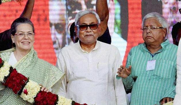 Eighteen months after coming to power in Bihar, grand alliance partners are not on same page on many issues. (HT file photo) Eighteen months after coming to power in Bihar, grand alliance partners are not on same page on many issues. (HT file photo)