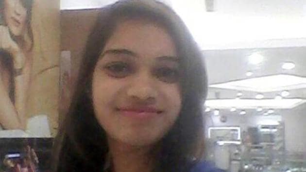 Aspiring airhostess Riya Gautam, who was stabbed to death in Delhi. (Raj K Raj/ HT Photo)