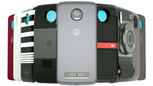 Snap on the Mods and convert the Z2 Play phone into a movie projector or a JBL stereo speaker Snap on the Mods and convert the Z2 Play phone into a movie projector or a JBL stereo speaker