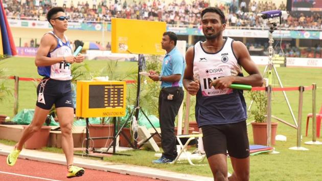 The Indian team has progressed to the men’s 4x400 metres relay final at the Asian Athletics Championships. (HT Photo) The Indian team has progressed to the men’s 4x400 metres relay final at the Asian Athletics Championships. (HT Photo)
