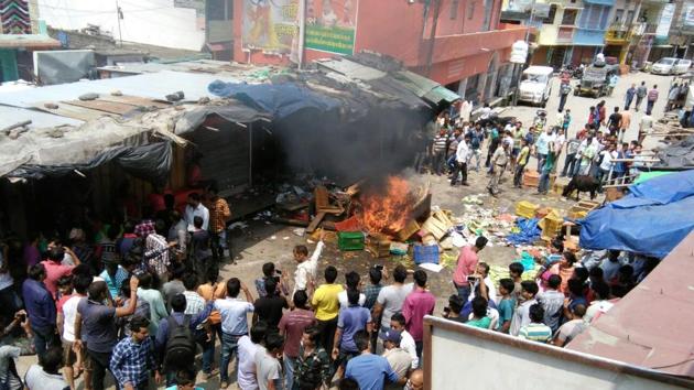 Communal tension gripped Uttarakhand’s Satpuli town after a minor boy posted an offensive picture of the Kedarnath shrine on Facebook.(HT Photo)