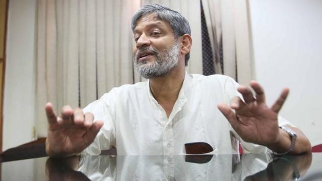 Activist Nikhil Dey in Jaipur. The activist was recently sentenced to four months in jail in a 19-year-old case. (Himanshu Vyas/HT Photo) Activist Nikhil Dey in Jaipur. The activist was recently sentenced to four months in jail in a 19-year-old case. (Himanshu Vyas/HT Photo)