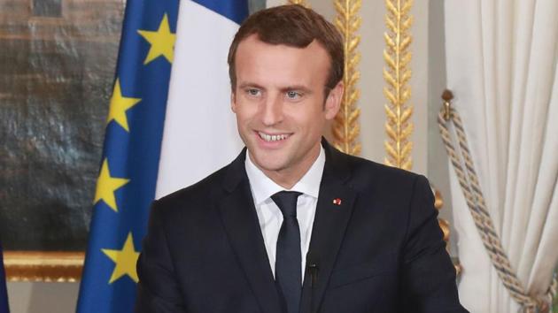 French President Emmanuel Macron at the Elysee palace in Paris. (AFP) French President Emmanuel Macron at the Elysee palace in Paris. (AFP)