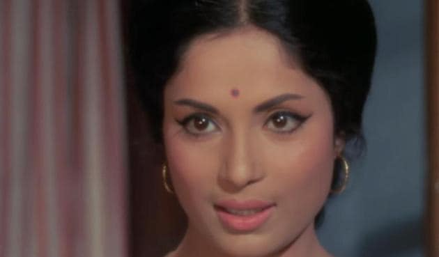 Sumita Sanyal in a still from Anand. Sumita Sanyal in a still from Anand.