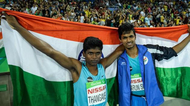 India's Mariyappan Thangavelu and Bhati Varun Singh won gold and bronze medals in the 2016 Rio Paralympics game as they put in their best-ever performance in this event. (AFP) India's Mariyappan Thangavelu and Bhati Varun Singh won gold and bronze medals in the 2016 Rio Paralympics game as they put in their best-ever performance in this event. (AFP)