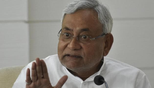 Bihar CM Nitish Kumar addresses a press conference in Patna on July 3. (Santosh Kumar/HT Photo) Bihar CM Nitish Kumar addresses a press conference in Patna on July 3. (Santosh Kumar/HT Photo)