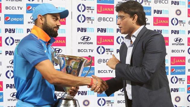 Sourav Ganguly has said the decision to appoint the next head coach of the Indian cricket team will be discussed with skipper Virat Kohli after he returns from the West Indies.(BCCI)
