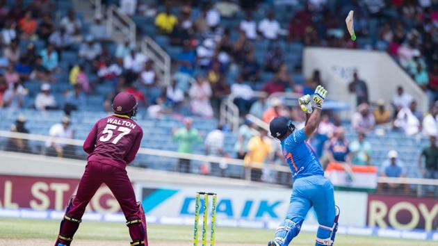 Pant struggled for timing and he had a match to forget. (AFP)