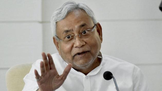Bihar chief minister Nitish Kumar speaks to the media during a programme in Patna. (PTI) Bihar chief minister Nitish Kumar speaks to the media during a programme in Patna. (PTI)