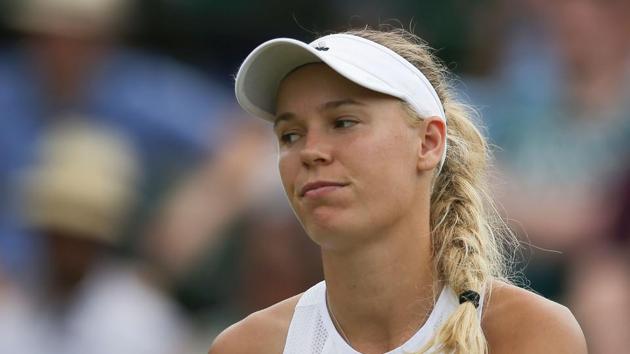 Caroline Wozniacki, a former Grand Slam winner, lost out in straight sets to Coco Vandeweghe. (AFP)