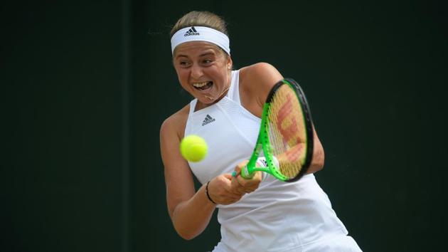 Jelena Ostapenko upstaged Elina Svitolina 6-3, 7-6(6). (REUTERS)