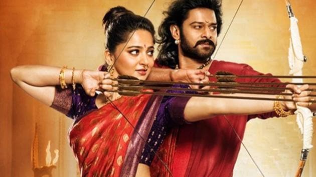 Actors Anushka Shetty and Prabhas in a still from Baahubali. Actors Anushka Shetty and Prabhas in a still from Baahubali.