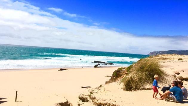 The beach at Cascais.