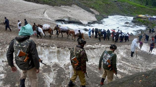 Kashmir, divided between India and Pakistan since 1947, is one of the most heavily militarised spots on earth with a long history of conflict. (PTI)