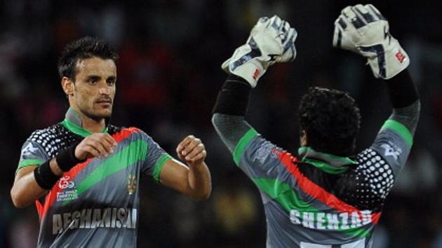 Izatullah Dawlatzai (L) has played international cricket for Afghanistan in the past. (AFP/Getty Images) Izatullah Dawlatzai (L) has played international cricket for Afghanistan in the past. (AFP/Getty Images)