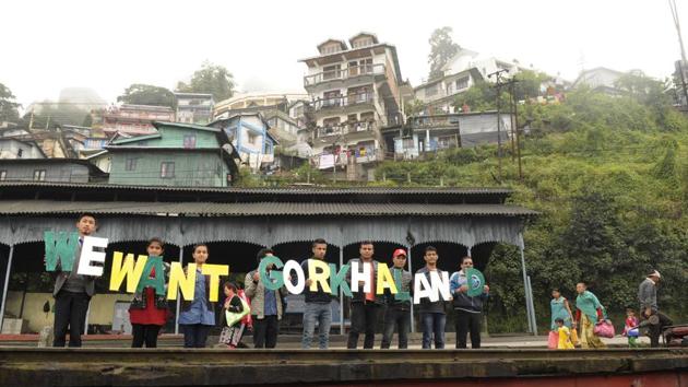 The movement for Gorkhaland will be stepped up through a series of agitation programmes, the Gorkhaland Movement Coordination Committee decided on Tuesday.(Samir Jana) The movement for Gorkhaland will be stepped up through a series of agitation programmes, the Gorkhaland Movement Coordination Committee decided on Tuesday.(Samir Jana)