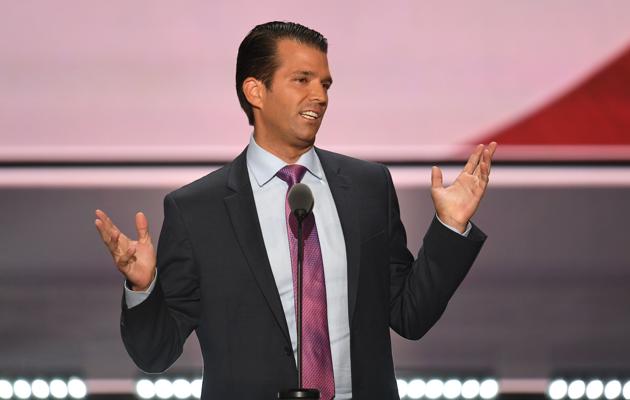 File photo of Donald Trump Jr speaking at a Republican National Convention in Cleveland, Ohio. (AFP) File photo of Donald Trump Jr speaking at a Republican National Convention in Cleveland, Ohio. (AFP)