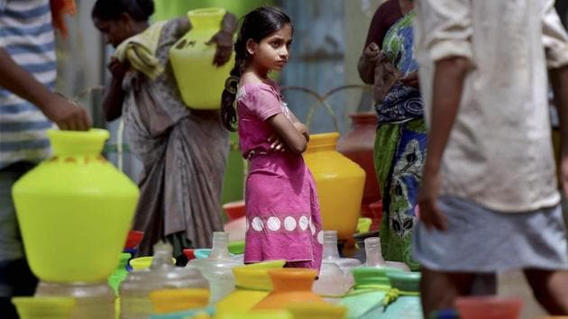 According to a report, the government has provided approx 700 tankers across the city but people still continue to hire private tankers, who take advantage of the situation and double the price to ₹1500 per tanker. (R Senthil Kumar / PTI) According to a report, the government has provided approx 700 tankers across the city but people still continue to hire private tankers, who take advantage of the situation and double the price to ₹1500 per tanker. (R Senthil Kumar / PTI)