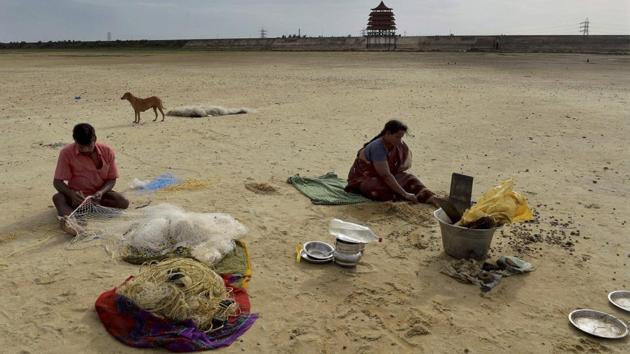 The farmers are most affected and have been facing trouble due to this drought caused by the deficient rainfall in the state. (R Senthil Kumar / PTI) The farmers are most affected and have been facing trouble due to this drought caused by the deficient rainfall in the state. (R Senthil Kumar / PTI)