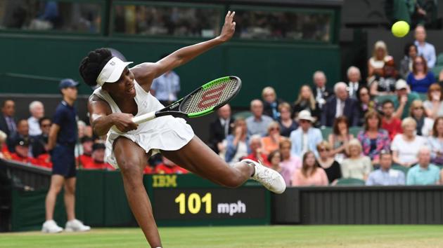 Venus Williams beat Jelena Ostapenko 6-3, 7-5 to enter the semi-finals. (AFP)