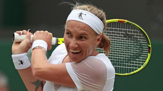 Svetlana Kuznetsova could not continue her good run of form, losing in straight sets to Garbine Muguruza. (AFP)
