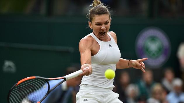 Simona Halep lost out to local favourite Johanna Konta. (AFP)