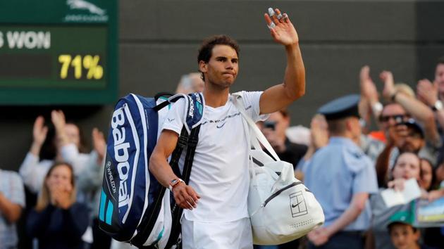 Rafael Nadal lost a classic five-setter to Gilles Muller in the Wimbledon Round 4 to crash out of the tournament on Monday. (REUTERS)