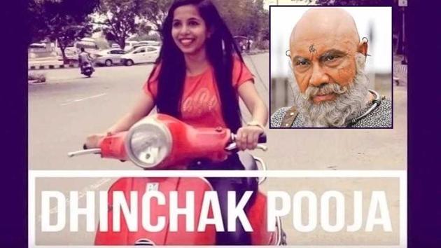 Dhinchak Pooja’s videos have been removed from YouTube after a copyright claim by user named Kathappa Singh(YouTube screengrab)