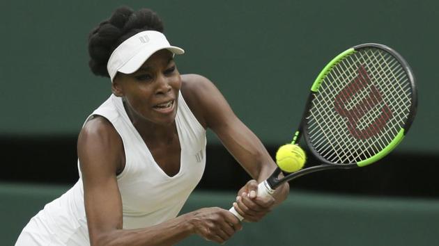 Venus Williams will take on Johanna Konta in Wimbledon women’s singles semis.(AP)