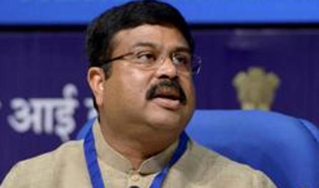 Petroleum Minister Dharmendra Pradhan addressing a press conference in New Delhi. (PTI) Petroleum Minister Dharmendra Pradhan addressing a press conference in New Delhi. (PTI)