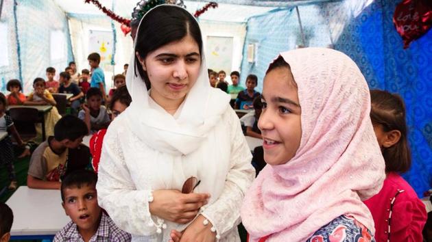Malala on her ‘Girl Power Trip’ spends her birthday with the girls forced out of school during the violence in Mosul and other towns. (Malin Fezehai for Malala Fund) Malala on her ‘Girl Power Trip’ spends her birthday with the girls forced out of school during the violence in Mosul and other towns. (Malin Fezehai for Malala Fund)