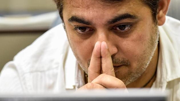 The broader NSE Nifty ended 0.77 % higher at 9,891.70, having cleared two major technical resistance levels. (Kunal Patil/HT Photo) 