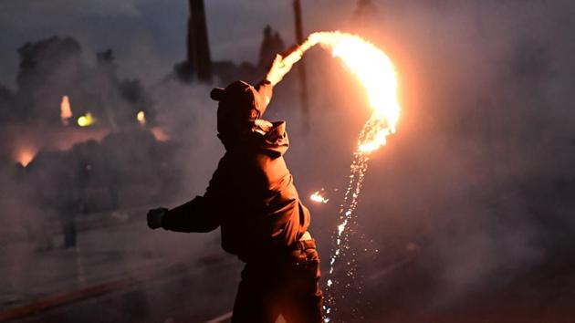 Unidentified men threw a kerosene bomb at a police station in Chennai on Thursday. (AFP File Photo / Representational) Unidentified men threw a kerosene bomb at a police station in Chennai on Thursday. (AFP File Photo / Representational)
