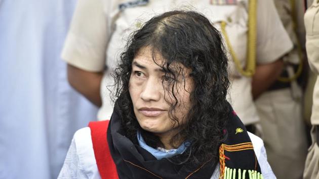 Irom Sharmila after she broke her fast in August 2016. (Saumya Khandelwal/HT PHOTO) Irom Sharmila after she broke her fast in August 2016. (Saumya Khandelwal/HT PHOTO)