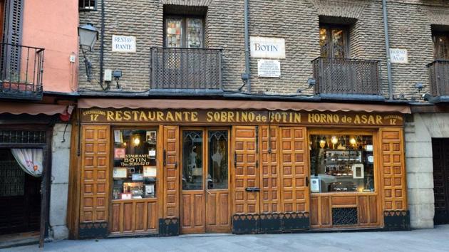 Sobrino de Botin in Madrid, Spain, is oldest restaurant in world and was founded by a French man Jean Botin in 1725. Ernest Hemingway often visited Botin when in Spain.(Shutterstock)