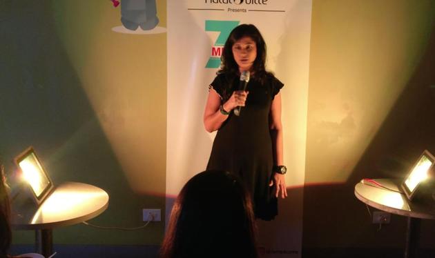 Jeeya Sethi, owner of Ratatouille, the company organising 7mins Itch, says the extending time format gives new comics a way to test how far they can go with their talent. Jeeya Sethi, owner of Ratatouille, the company organising 7mins Itch, says the extending time format gives new comics a way to test how far they can go with their talent.