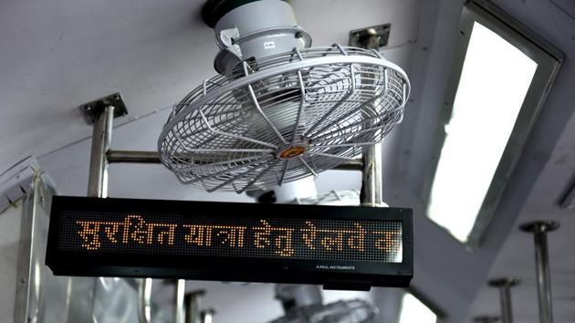 The move is expected to save Rs 2 lakh worth of diesel per coach, per annum. It will help in reducing carbon dioxide of almost nine tonnes per coach, per annum. (Arvind Yadav/HT PHOTO)