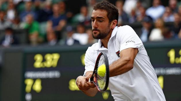 Marin Cilic took on Sam Querrey in the first semi-final of the day. (AFP)