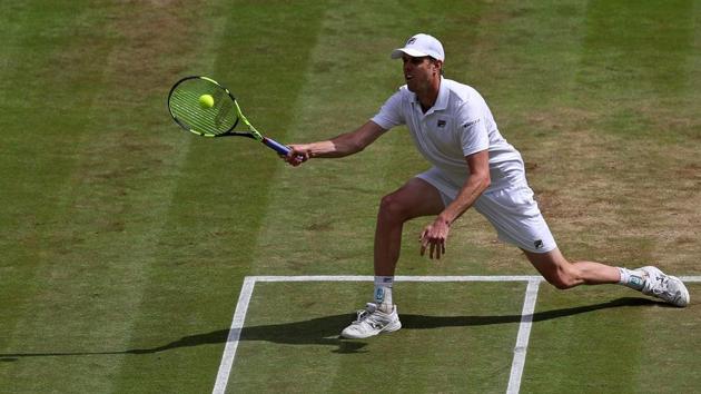 Sam Querrey won the first set after it went into a tie-break, leading many to believe he could pull off another upset. (AFP)