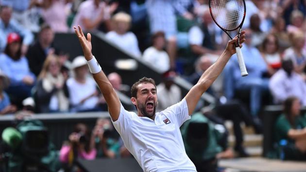 But Marin Cilic won the next three sets on the trot and booked his place in the final. (AFP)