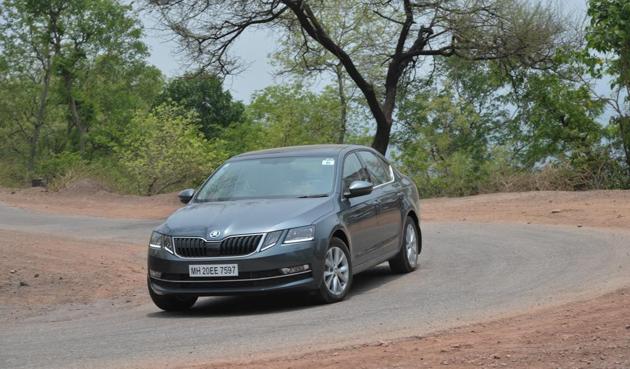 The most striking detail here, of course, is the Octavia’s new quad-headlamp design that merges neatly with the butterfly grille.(Autocar India)