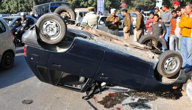 The Chandigarh police has registered 60 cases of hit and run since January 2017. (HT Photo) The Chandigarh police has registered 60 cases of hit and run since January 2017. (HT Photo)