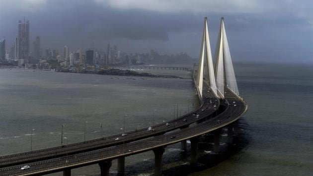 A view of the Bandra-Worli Sea link in Mumbai. (Shashank Parade / PTI) A view of the Bandra-Worli Sea link in Mumbai. (Shashank Parade / PTI)