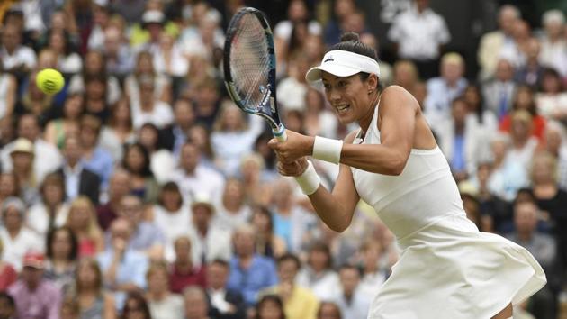 Garbine Muguruza imposed her authority and won the first set 7-5. (AP) Garbine Muguruza imposed her authority and won the first set 7-5. (AP)