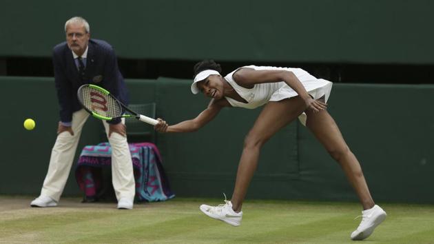Venus Williams was not able to match the level of competitiveness in the second set. (AP) Venus Williams was not able to match the level of competitiveness in the second set. (AP)