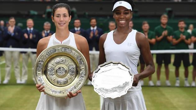 Garbine Muguruza (L) won her maiden Wimbledon title on Saturday while Venus Williams had to be content with the runners-up spot. (AFP) Garbine Muguruza (L) won her maiden Wimbledon title on Saturday while Venus Williams had to be content with the runners-up spot. (AFP)